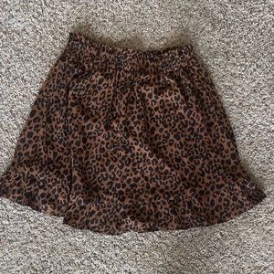 Leopard print skirt